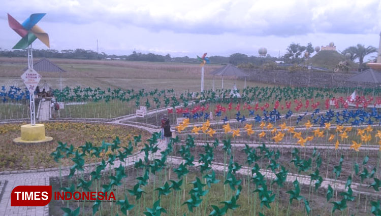 Menikmati Bunga-Bunga Kincir di Taman Kincir Dira Shopping Center Kencong